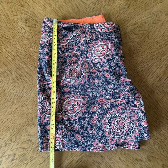 Ann Taylor Womens Short Size 0 Paisley Floral Pockets Chino Spring Summer - Picture 7 of 10